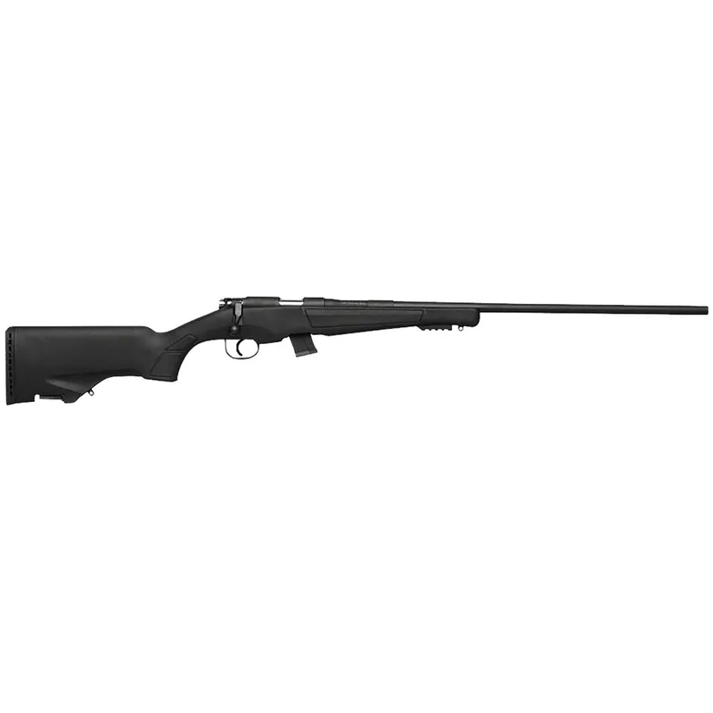 Escort HE22LR2502BK 22LR 22 LR 10+1 25" Black Threaded Barrel, Black Steel Grooved Receiver, Picatinny Rail Forend, Black Fixed w/Storage Synthetic Stock