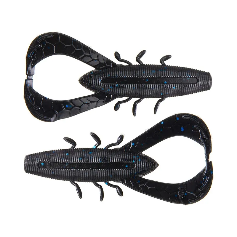 Yamamoto Nuki Bug 3.5" 6Pk Black w/Large Blue Flake