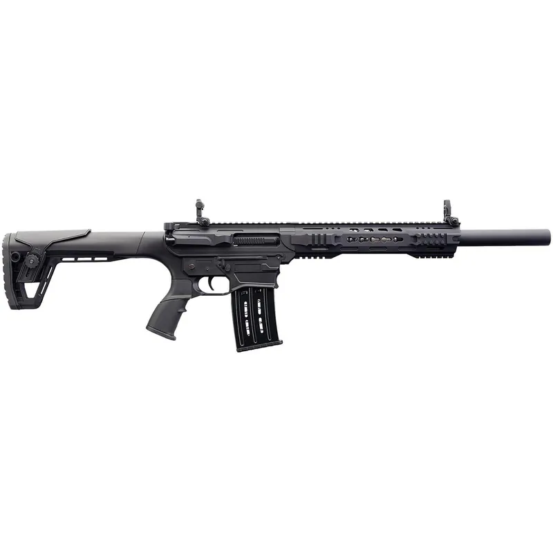 Charles Daly 930191 AR 12T Full Size Frame 12 Gauge Semi-Auto 3" 5+1 18.50" Black Steel Barrel, Black Aluminum Receiver, Black Synthetic Stock w/Adj Comb, Black Polymer Grip