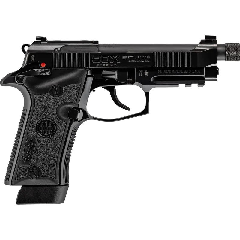 Beretta USA J80XTU10 80X Cheetah Tactical Urban W/ Threaded Barrel 380 ACP 10+1 4.40" Black