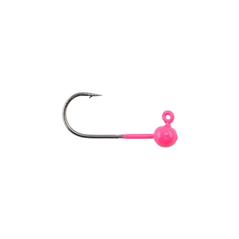 Voodoo Custom Tackle Round Jighead 5Pk Hot Pink 1/64oz