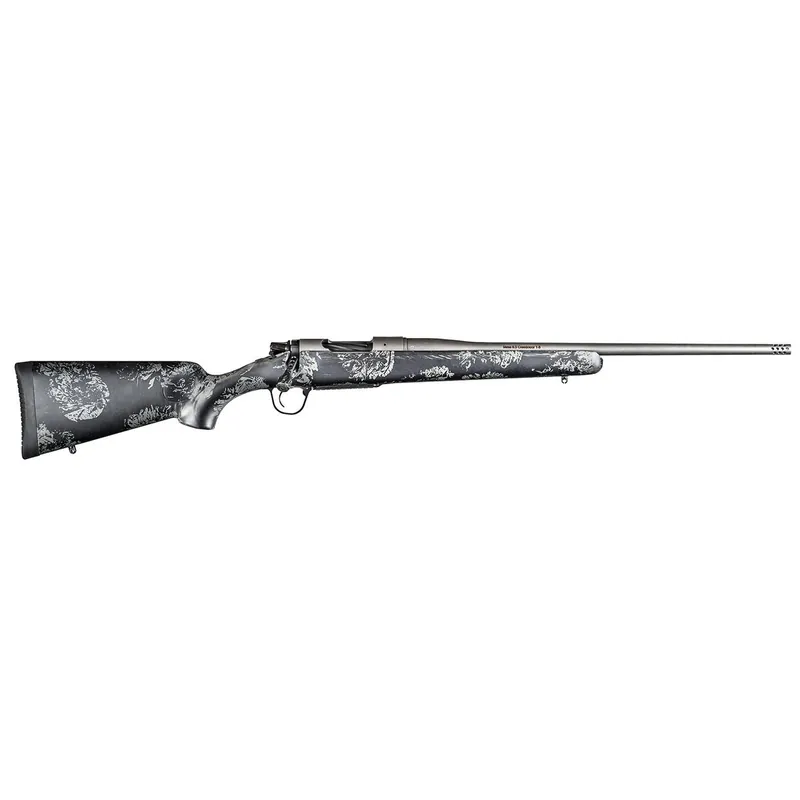 Christensen Arms 8010119000 Mesa FFT 7mm PRC 3+1 22" Threaded Barrel, Tungsten Gray Cerakote, Black with Gray Webbing Stock