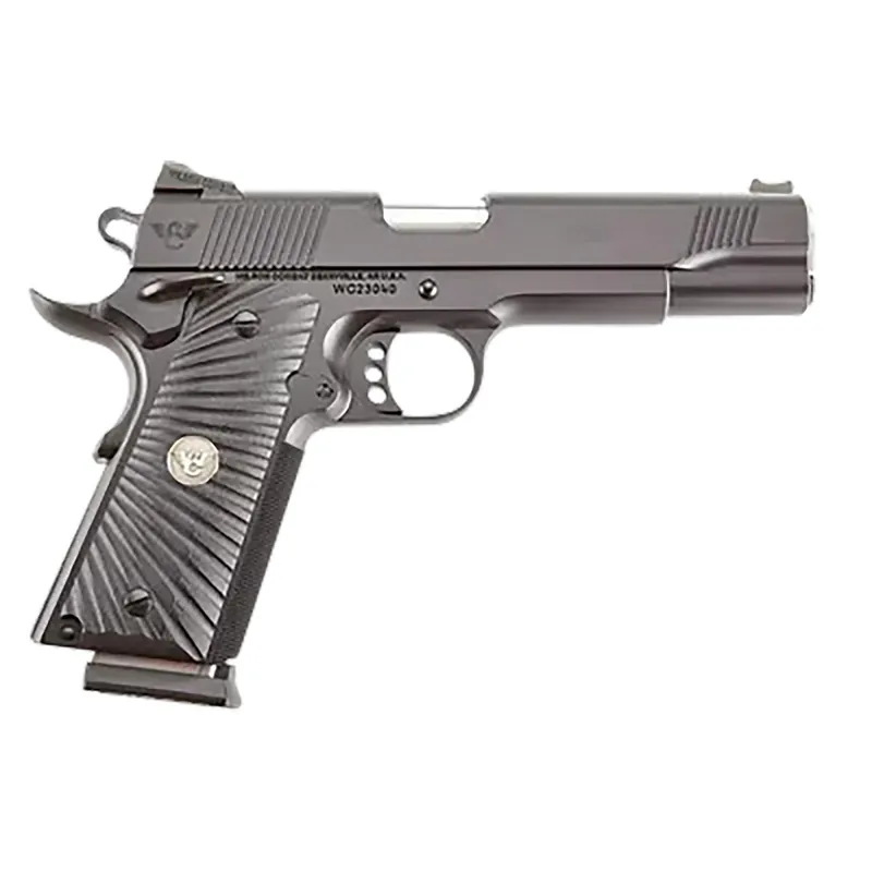 Wilson Combat CQBFS9A CQB Full Size Frame 9mm Luger 10+1 5" Match Grade Barrel, Black Serrated Carbon Steel Slide, Black Armor-Tuff Carbon Steel Frame w/Beavertail, Black G10 Starburst Grip