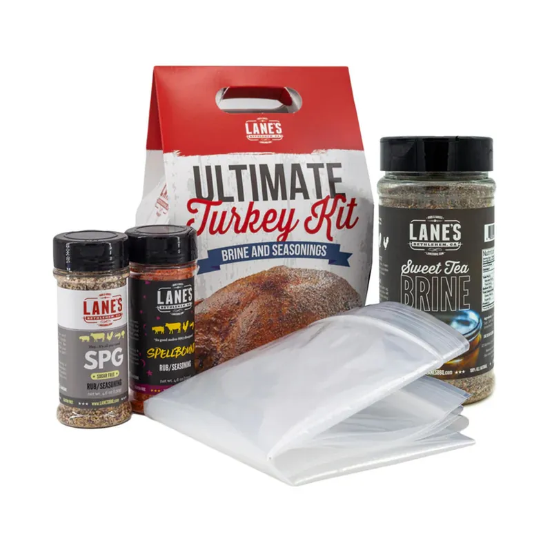 Lane‘s Ultimate Turkey Brine Kit Signature Brine + Rubs + Brine Bags