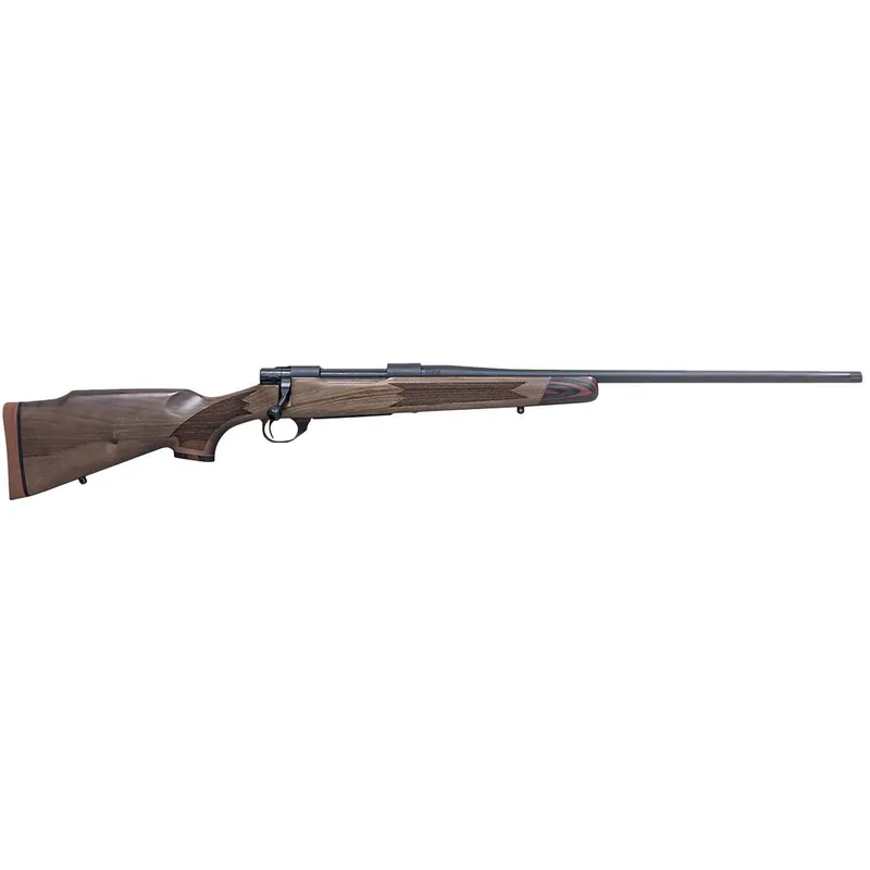Howa HWH308LUX M1500 Super Deluxe Full Size 308 Win 4+1 22" Black Threaded Barrel, Matte Blued Drilled & Tapped Steel Receiver, Walnut Fixed Wood Stock