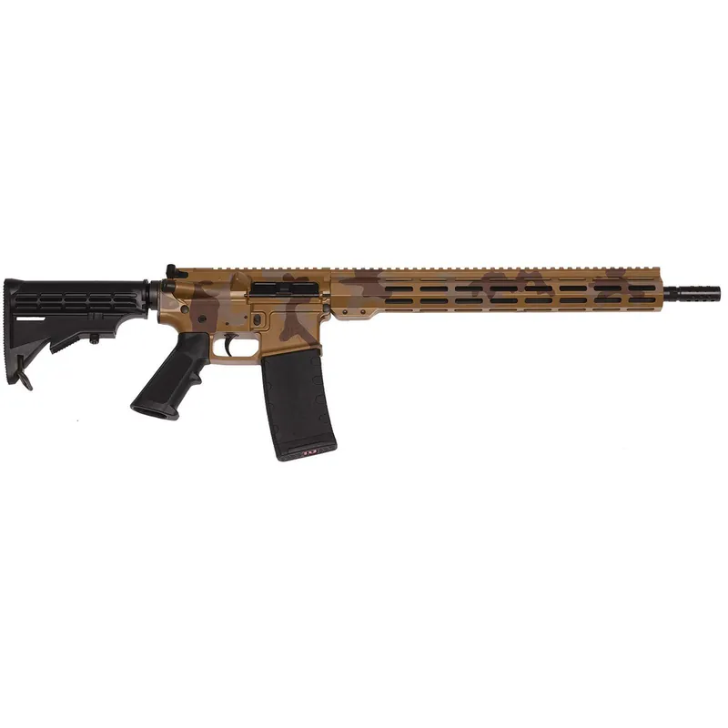 Great Lakes Firearms GL15223MSAH AR-15 Mission 223 Wylde 30+1 16", Sahara Camo Rec/15" M-Lok Handguard, Black Carbine Stock & A2 Grip, Muzzle Brake