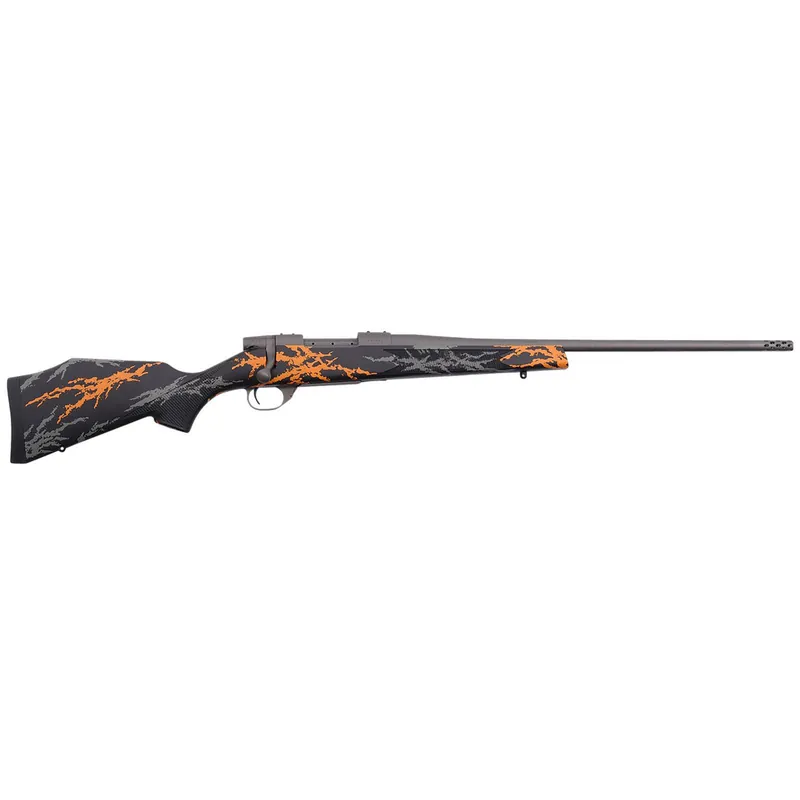 Weatherby VYH7M8RR2B Vanguard Compact Hunter 7mm-08 Rem 5+1 20", Tungsten Gray Barrel/Rec, Black w/Gray & Orange Sponge Accents Monte Carlo Stock, Accubrake Muzzle Brake