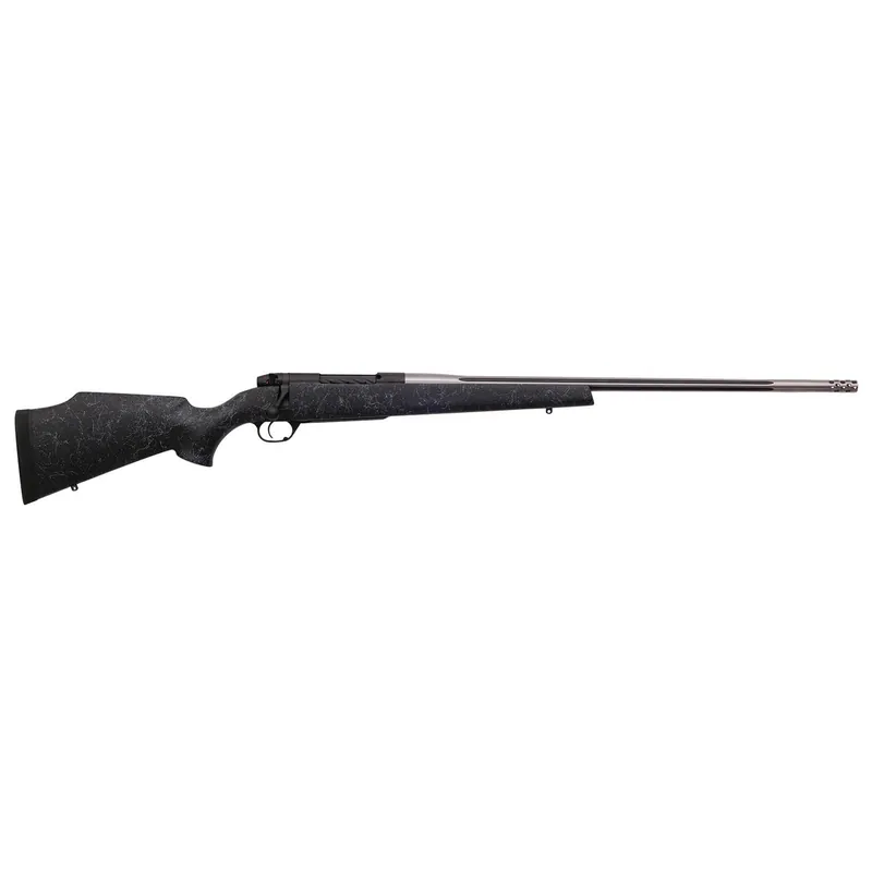 Weatherby MAM01N65CMR6B Mark V Accumark 6.5 Creedmoor 4+1 24" Barrel, Graphite Black Cerakote Metal Finish, Gray Webbed Black Fixed Monte Carlo Stock