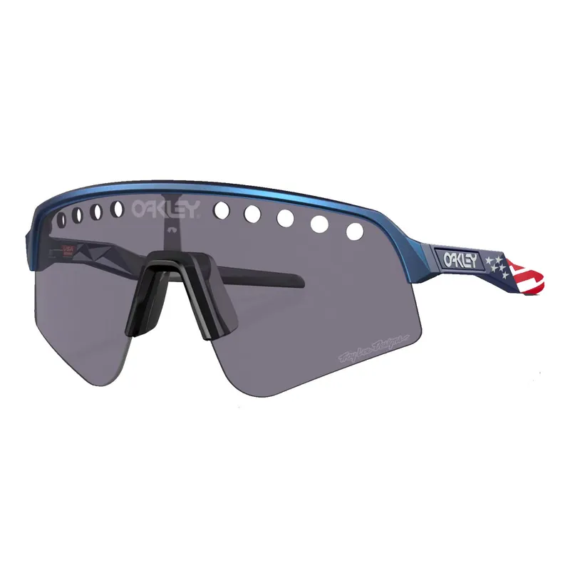 Oakley Sutro Lite Sweep Troy Lee Blue Colorshift Frame Prizm Grey Lens