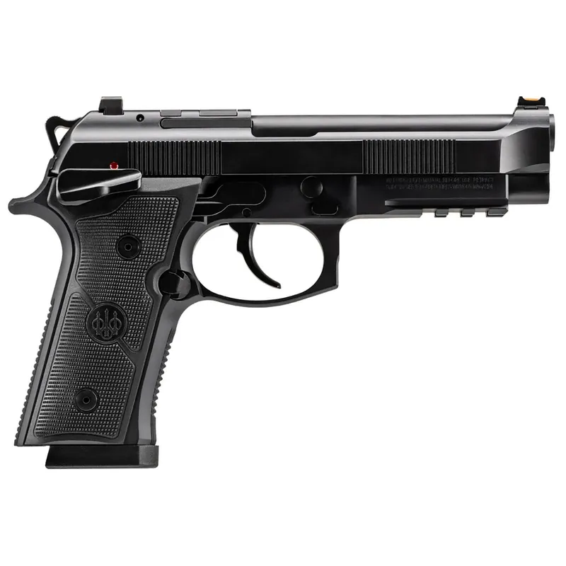 Beretta USA J92XFMSDA20 92GTS 9mm Luger 10+1 4.70" Black Inox Steel Barrel, Black Cerakote Optic Ready/Serrated Steel Slide + Aluminum Frame w/Beavertail & Picatinny Rail, Ambidextrous