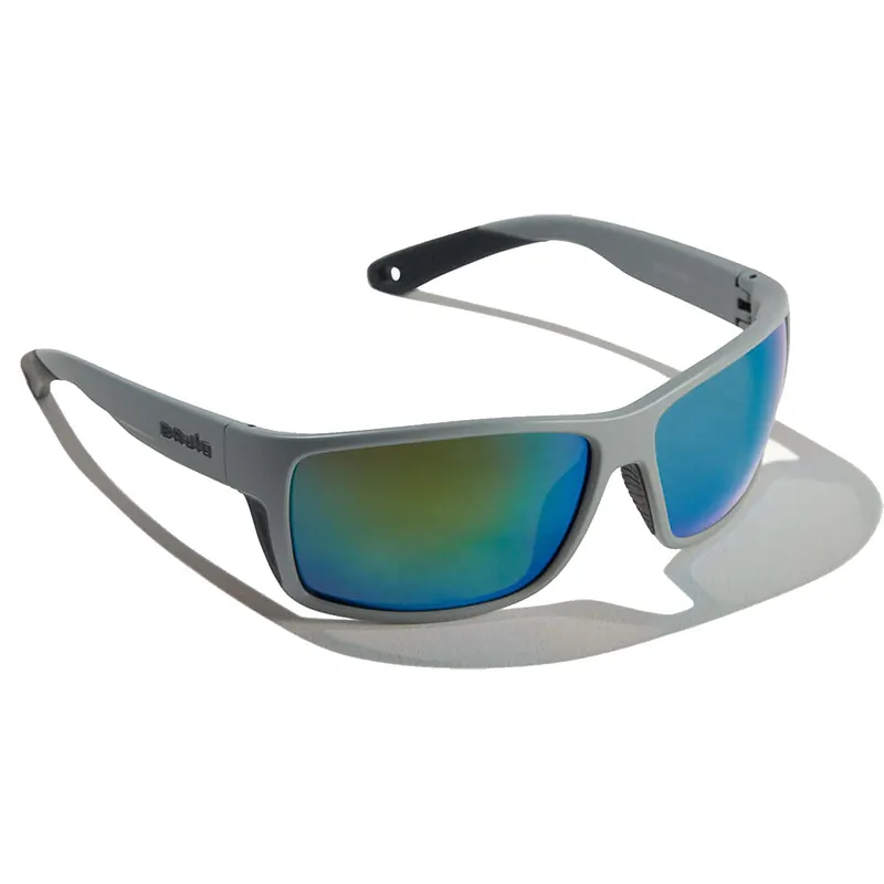 Bajio Bales Beach Sunglasses Matte Basalt Frame Polycarbonate Green Mirror Lenses