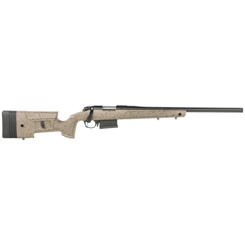 Bergara Rifles B14LM358C B-14 HMR 300 PRC 5+1 26" Graphite Black Cerakote Barrel, Black Speckled Brown Molded w/Mini-Chassis, Adjustable LOP & Cheek Piece Stock