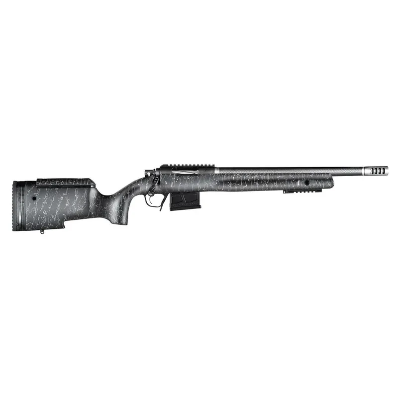 Christensen Arms CA10271H88281 BA Tactical Long Range 6.5 Creedmoor 4+1 16" Carbon Fiber Barrel, Black Nitride Finish, Black with Gray Webbing Stock