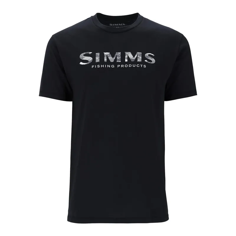 Men‘s Simms Shroud Fill Logo T-Shirt Black 3X
