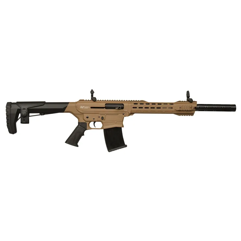 Gforce Arms GF2512FDE GF25 12 Gauge Semi-Auto 3" 5+1 20" Flat Dark Earth Cerakote Threaded Barrel Flat Dark Earth Cerakote Receiver, Black Synthetic Stock