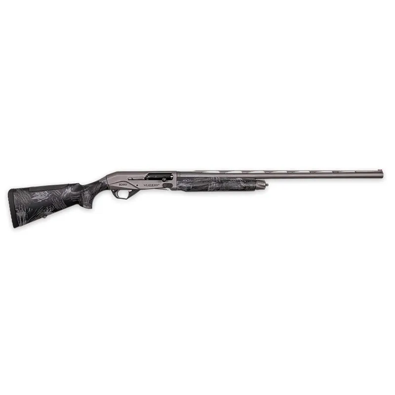 Weatherby XST1228MAG Sorix Full Size 12 Gauge Semi-Auto 3" 2+1 28" Gray Cerakote Vent Rib Barrel & Drilled & Tapped Steel Receiver, Storm Camo Synthetic Stock w/Adj Shim, Ambidextrous