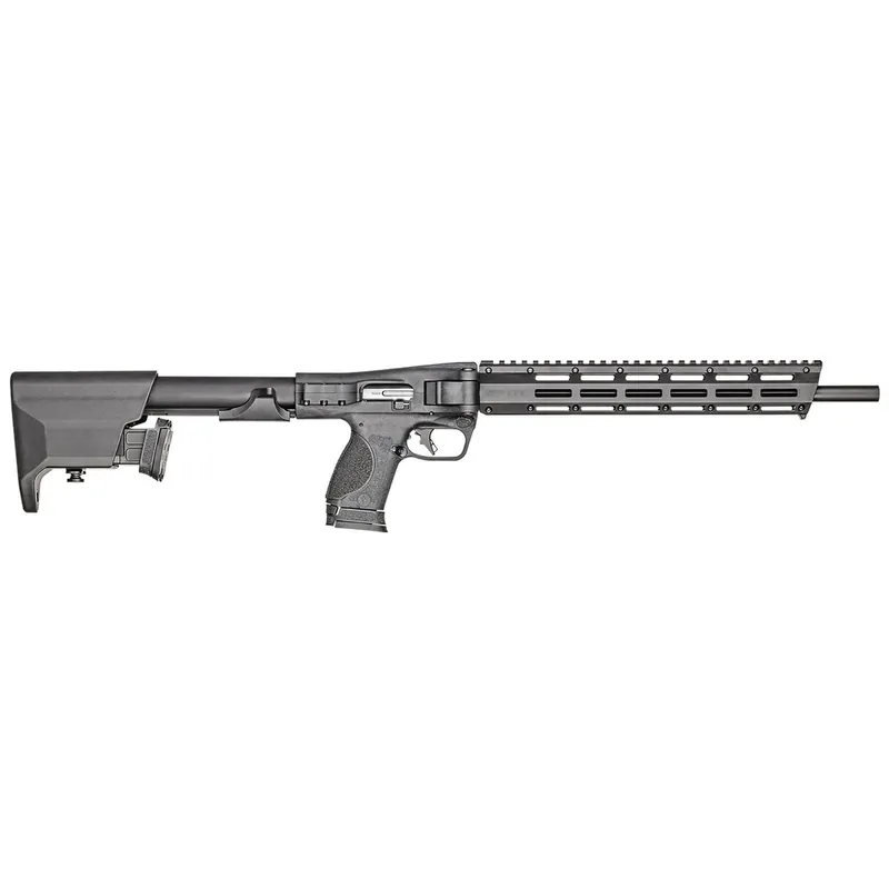Smith & Wesson 12576 M&P FPC 9mm Luger 10+1 16.25" Black Oxide Steel Barrel, Black Anodized Aluminum Receiver, M-LOK Slots w/Picatinny Style Rail Handguard, Adjustable Black Synthetic Stock