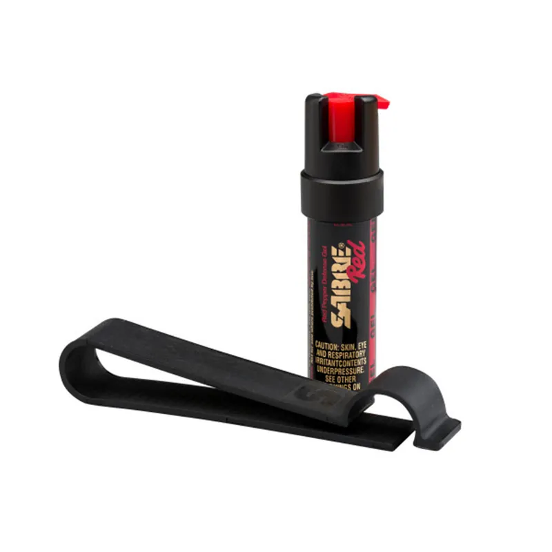 SABRE Pepper Gel With Car Visor Attachment Clip, Max Strength, 4X longer spray time, Attaches to Sunvisor in Vehicles & RVs