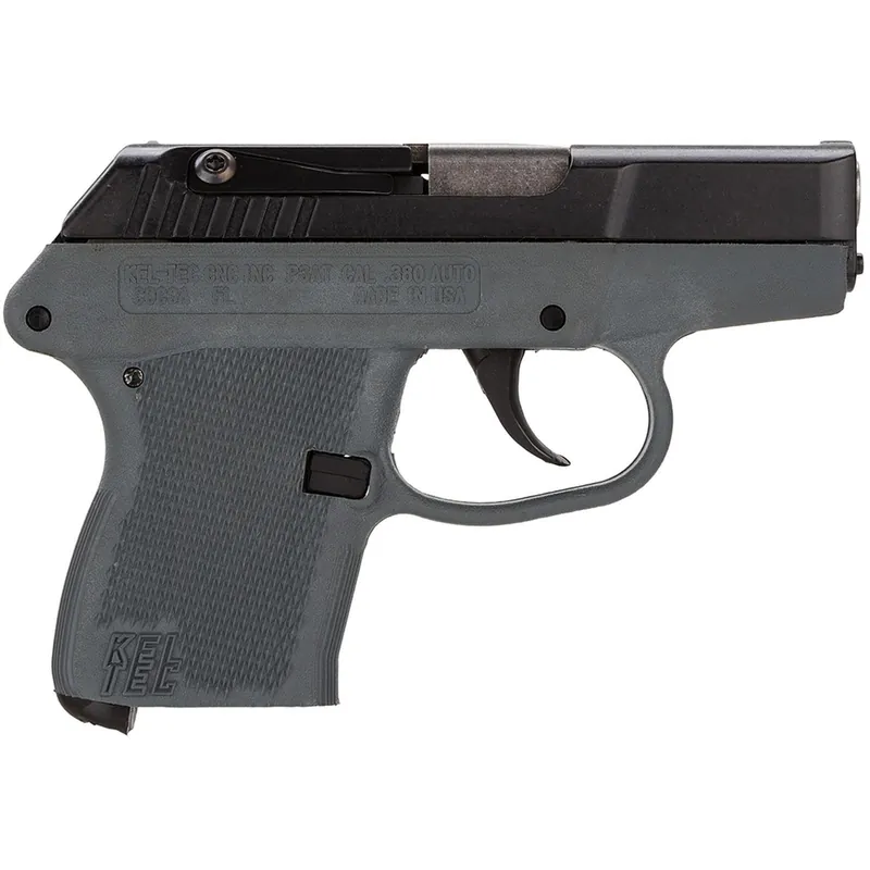 Kel-Tec P32BGRY P-32 32 ACP Caliber with 2.68" Barrel, 7+1 Capacity, Gray Finish Aluminum Frame, Serrated Blued Steel Slide & Gray Polymer Grip