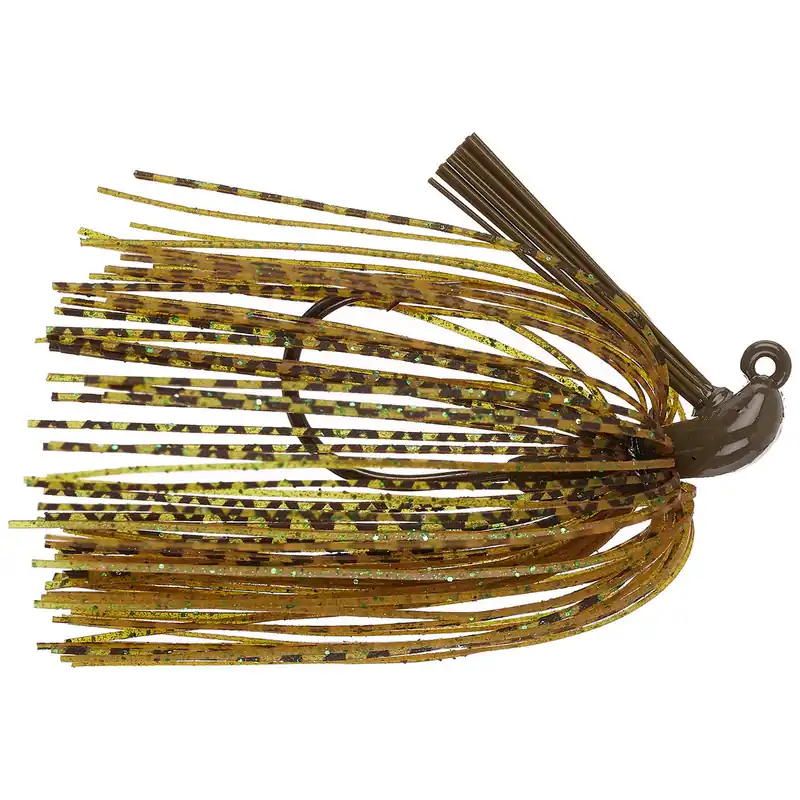 Queen Tackle Tungsten Flipping Jig 1/4 Oz Green Pumpkin Green
