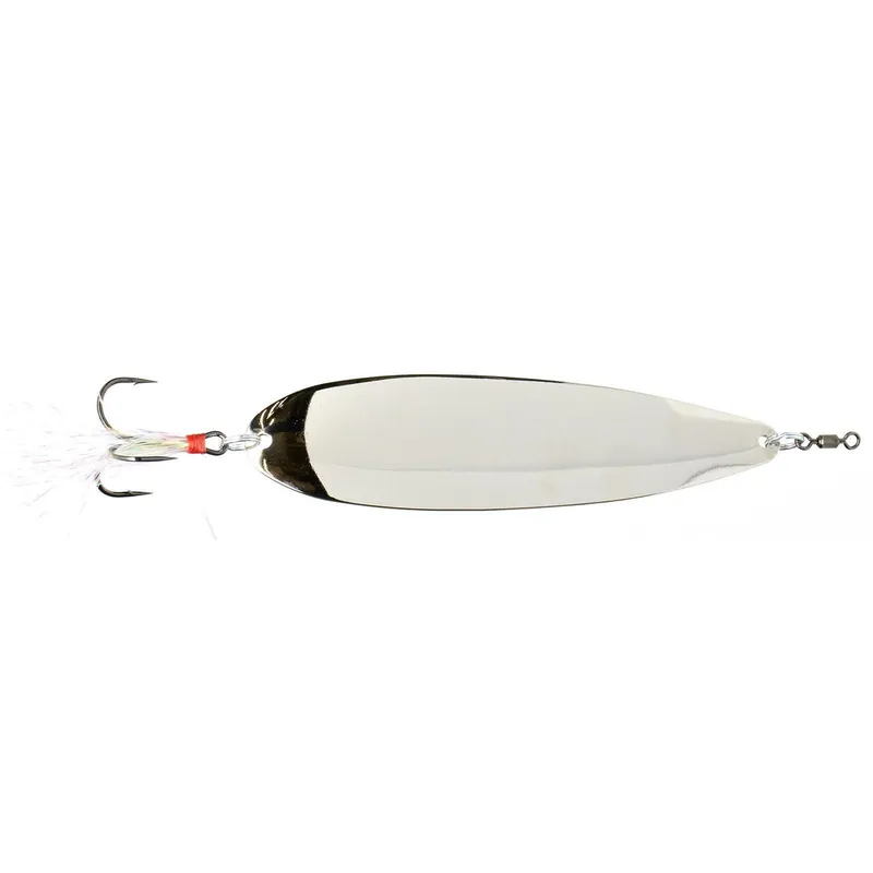 Nichols Lures Ben Parker Magnum Flutter Spoon 2.5 oz. Silver Chrome