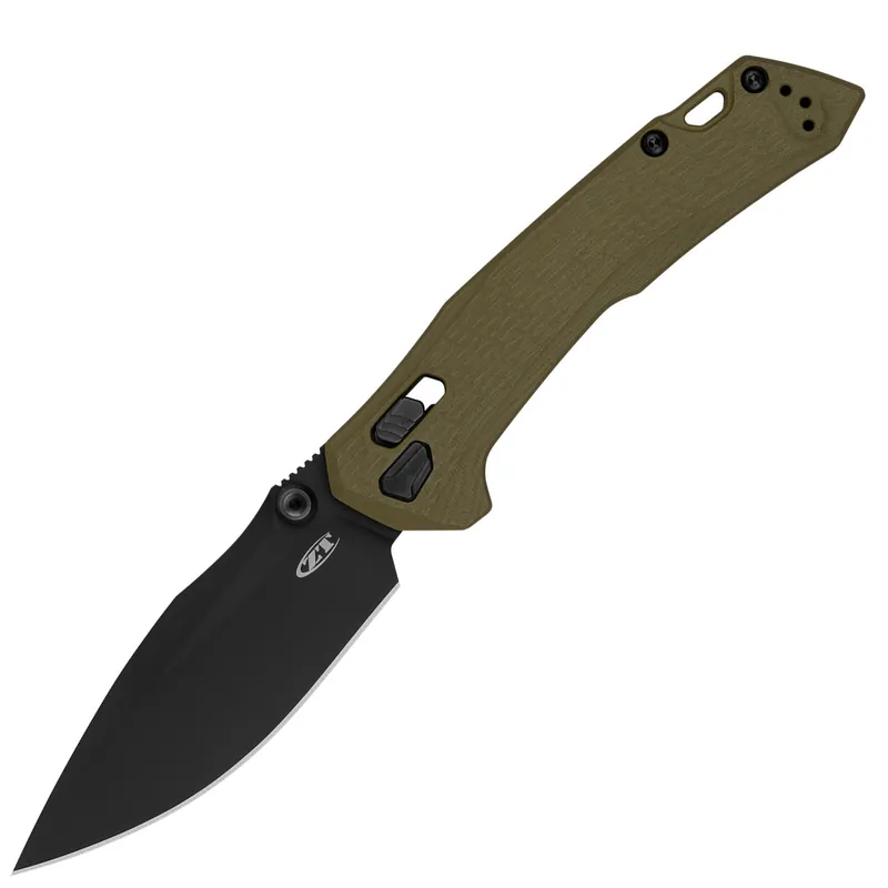 Zero Tolerance 0203 DuraLock Knife Olive G-10 4" Black PVD