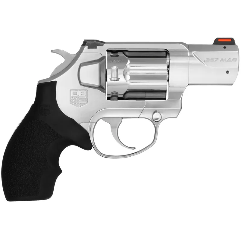 Diamondback DB0700S701 SDR 357 Mag 6rd 2" Polished Stainless Steel Target Crown Barrel, Polished Stainless Steel Cylinder, Stainless Steel Frame, Black Rubber Grip