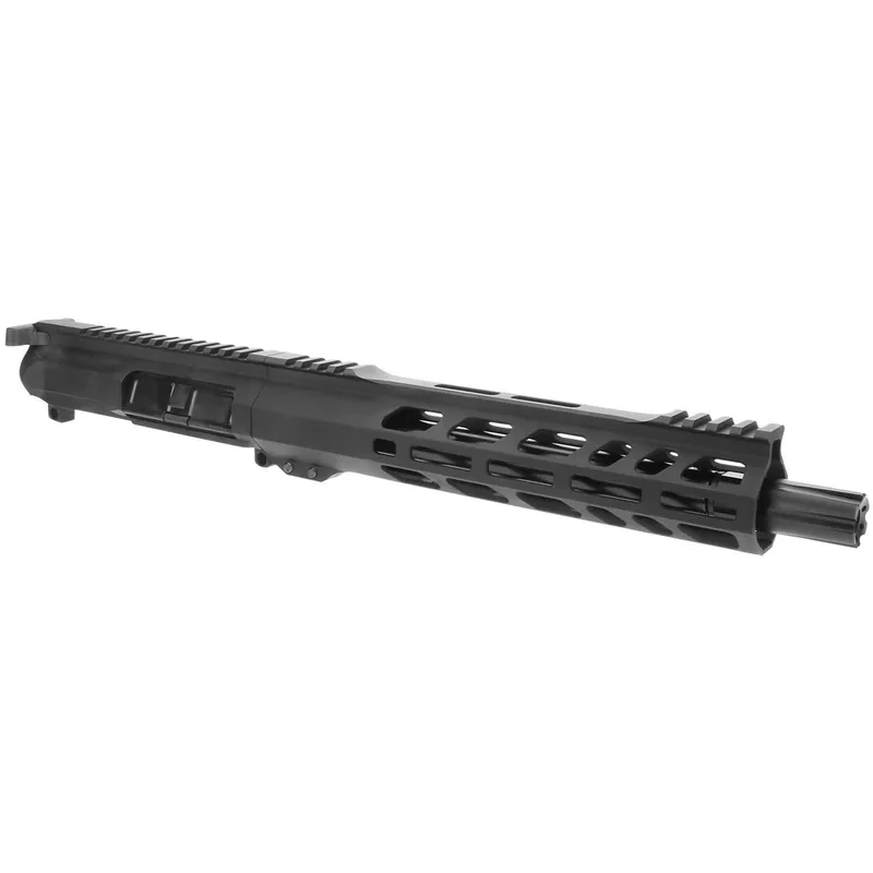 TacFire BU-9MM-10 Pistol Upper Assembly 9mm Luger Caliber with 10" Black Nitride Barrel, Black Anodized 7075-T6 Aluminum Receiver & M-LOK Handguard for AR-Platform Includes Bolt Carrier Group