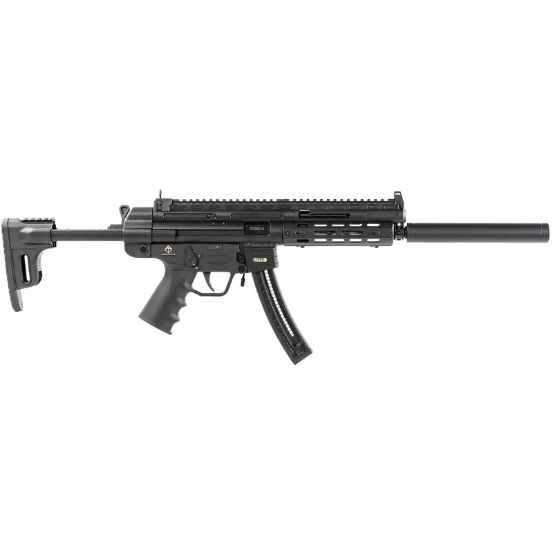 GSG GERGGSG1622ML GSG-16 Full Size 22 LR 22+1 16.25" Black Polymer Receiver w/Picatinny Rail, M-LOK & Picatinny Rail Handguard, Black Collapsible Synthetic Stock w/Storage Compartment, Right Hand