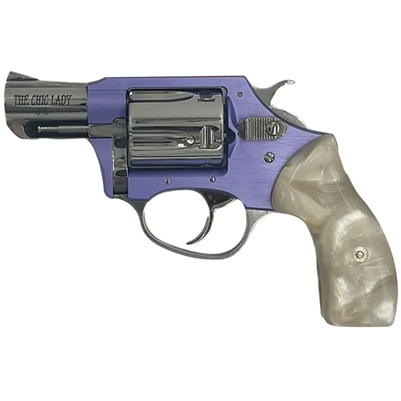 Charter Arms 53849 Undercover Lite Chic Lady Small 38 Special 5rd 2" Stainless High Polished & Cylinder, Lavender Aluminum Frame, Pearl Grip, Exposed Hammer