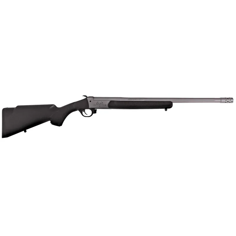 Traditions CR471130T Outfitter G3 Full Size 45-70 Gov 1rd 22" Stainless Cerakote Fluted Threaded Barrel, Drilled & Tapped Steel Receiver, Fixed Black Synthetic Stock, Right Hand