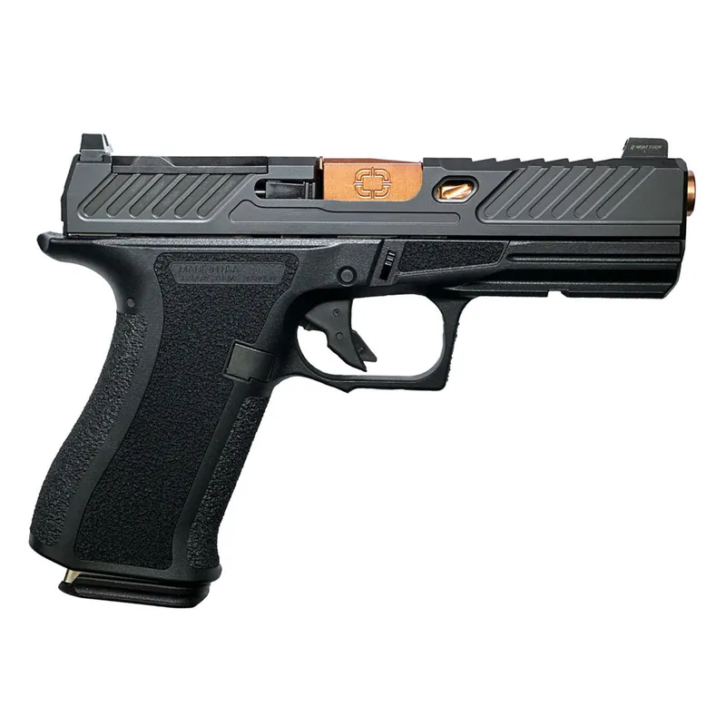 Shadow Systems Elite 9mm 4.18in Spiral Unthreaded Bronze Barrel 2x 15rd Mags Black