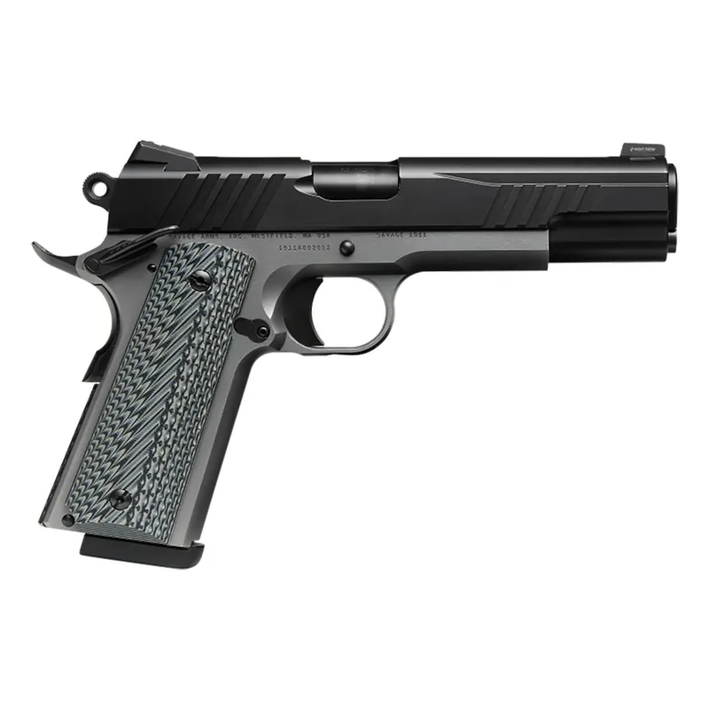SAV 67201 1911 GOVT 45 5IN BLK/SS BLK MELONITE