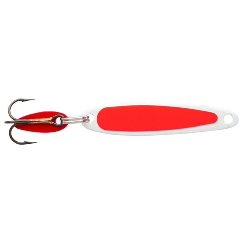 Bay de Noc Swedish Pimple 1/10oz Nickel Fluorescent Orange Stripe