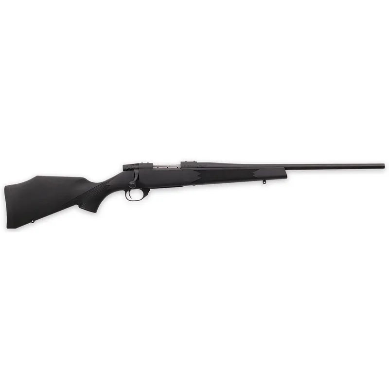 Weatherby VYT243NR0T Vanguard Synthetic Compact 243 Win 4+1 20" Matte Blued 1 Threaded Barrel, Matte Blued Drilled & Tapped Steel Receiver, Black Adjustable Synthetic Stock