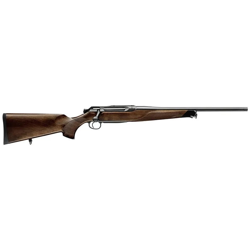 Sauer 80117098 505 Lux Full Size 7mm Rem Mag 2+1 24" Matte Blued Threaded Barrel, Matte Blued Saddle Mount Steel Receiver, Grade 5 Wood Fixed Stock