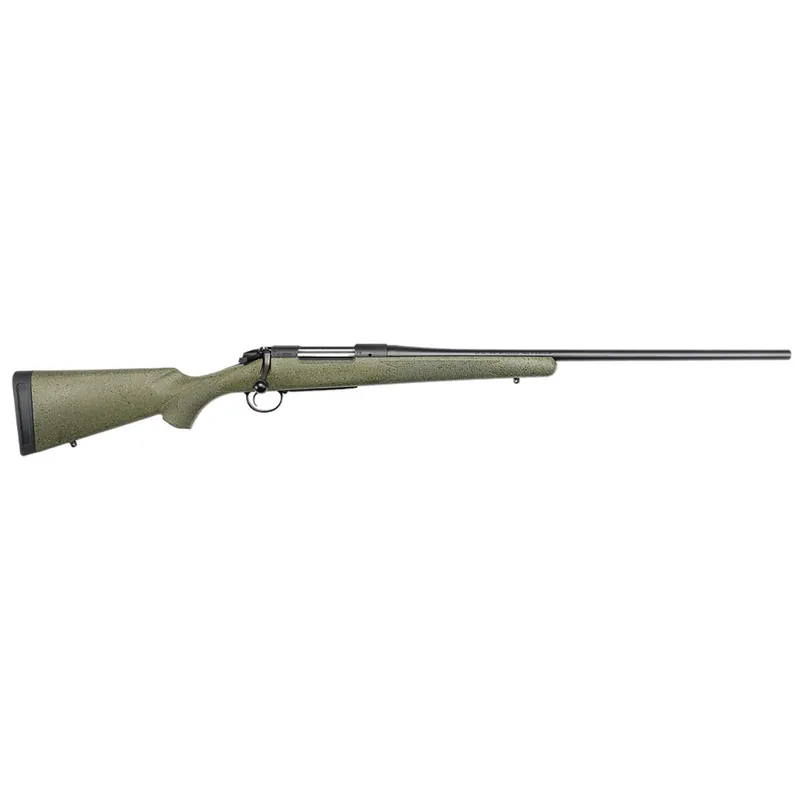 Bergara Rifles B14LM1013C B-14 Hunter 7mm PRC 3+1, 22" Graphite Black Cerakote 4 Tapered Steel Barrel, Graphite Black Cerakote Steel Receiver, Green Speckled Fixed w/SoftTouch Synthetic Stock