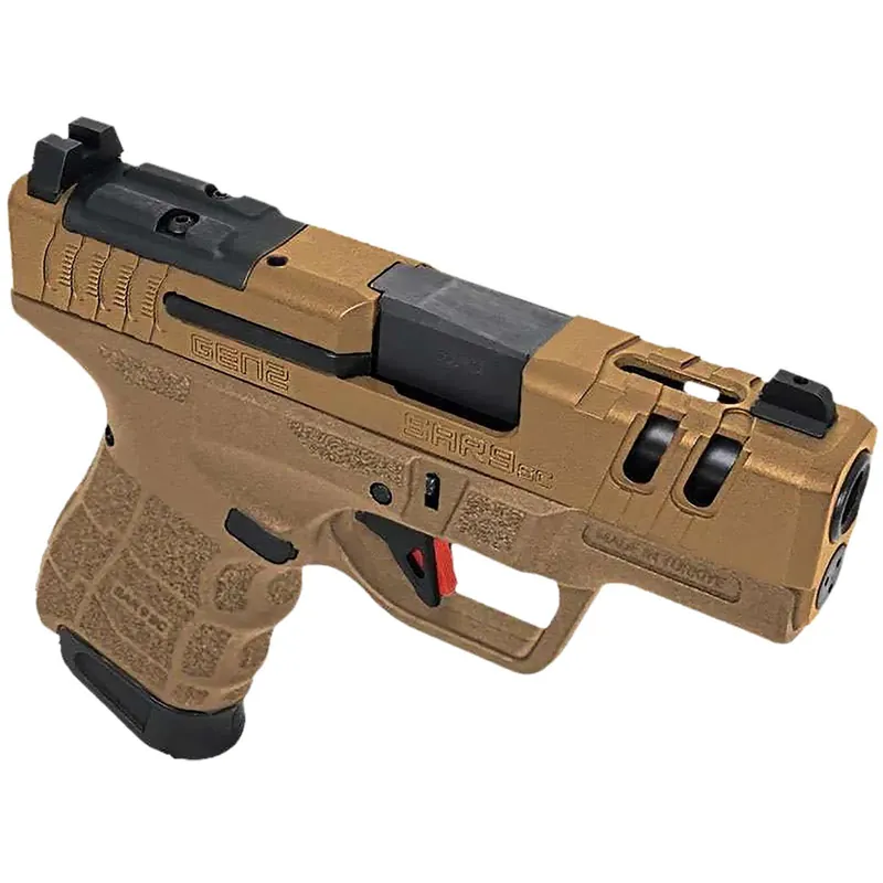 SAR USA SAR9SCG2BR SAR9 SC Gen2 Sub-Compact Frame 9mm Luger 15+1 3.30" Black Steel Barrel, Bronze Cerakote Steel Optic Ready/Ported/Serrated Slide, Bronze Polymer Frame, Bronze Polymer Grip