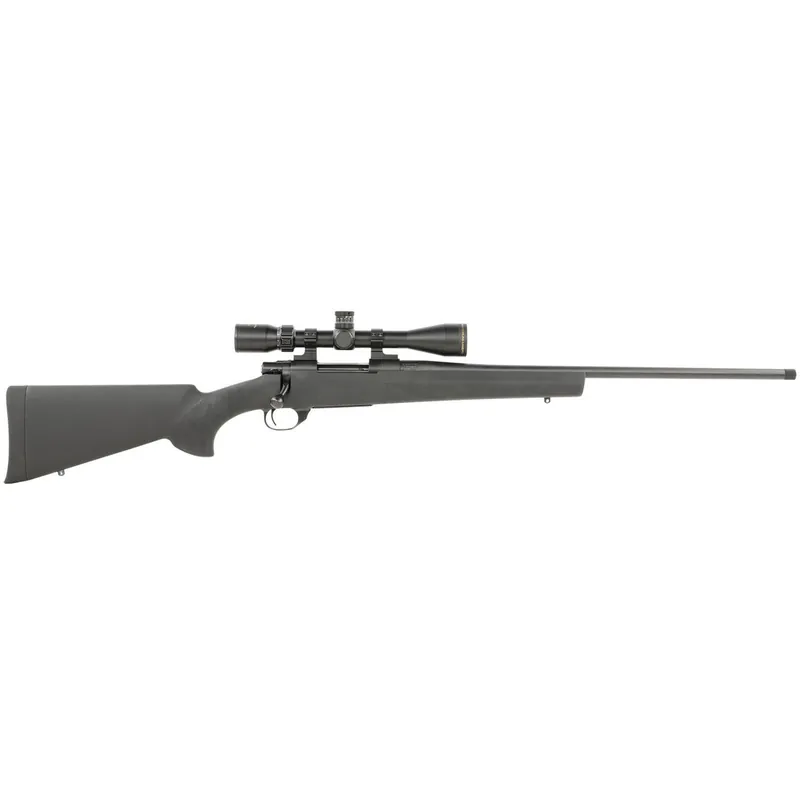 Howa HGP265B M1500 Gamepro Gen2 6.5 Creedmoor 5+1 22" Threaded Barrel, Blued Metal Finish, Black Fixed Hogue Pillar-Bedded Overmolded Stock, Includes 4-12x40mm Scope