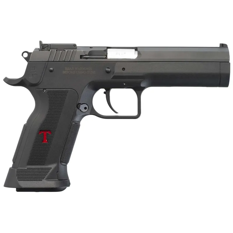 Tanfoglio IFG TFSTOCK3P40 Stock III Full Size 40 S&W 13+1, 4.44" Black Polygonal Rifled Barrel, Black Serrated Slide, Black Polymer Frame w/Beavertail, Polymer Grip