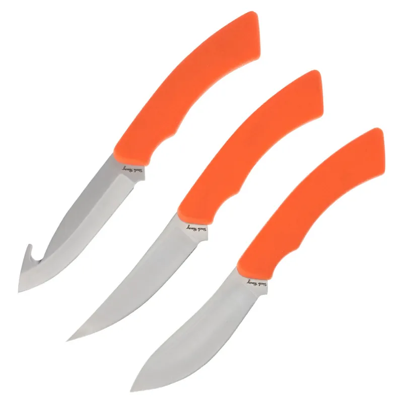 Uncle Henry Hunter Combo-3 pc Fixed Orange TPE Handle Tri Hold Sheath
