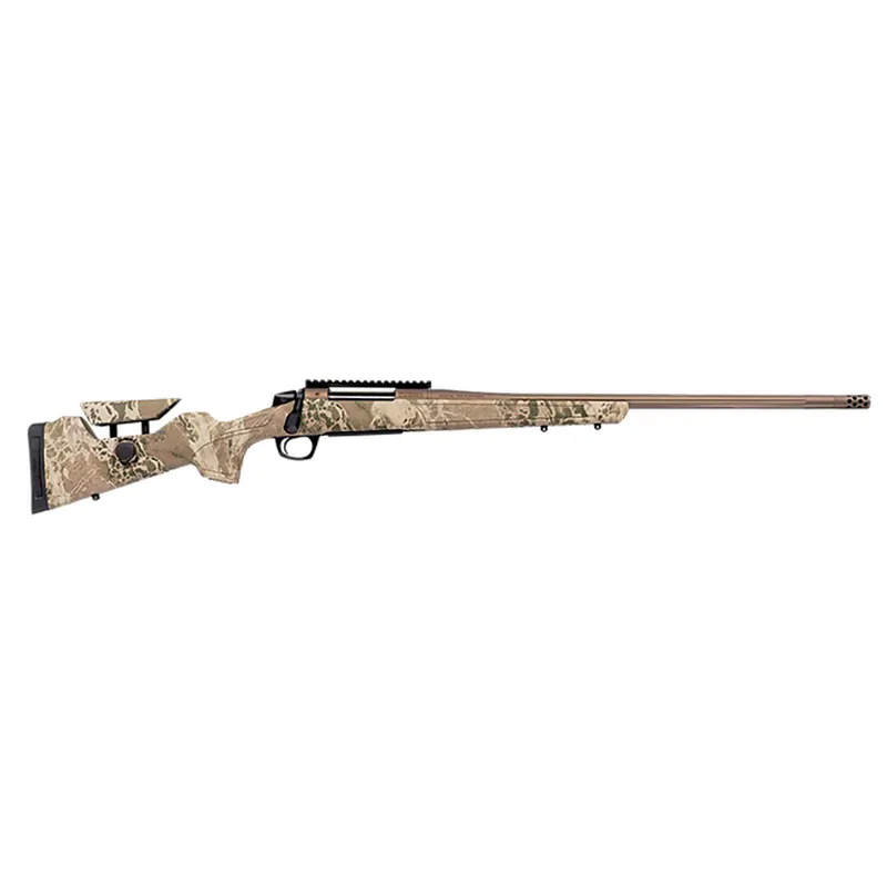 CVA CR3953 Cascade Long Range Hunter Full Size 308 Win 22" Smoked Bronze Cerakote Steel Threaded Barrel, Realtree Hillside Synthetic Stock