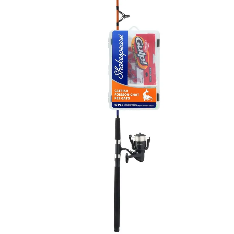 Shakespeare Catch More Fish Catfish Spinning Combo 7‘ Medium Power