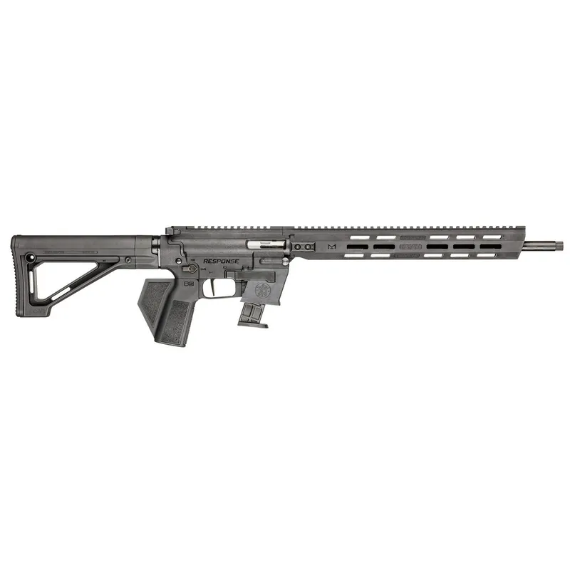 Smith & Wesson 13978 Response *CA Compliant 9mm Luger 10+1 16.50" Black Oxide Threaded Barrel, Black Anodized Picatinny Rail Polymer Receiver, M-LOK Handguard, Black Synthetic Stock, Textured Grip