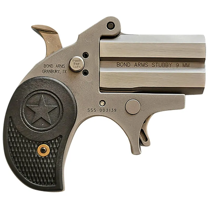 Bond Arms BASTB Stubby 380 ACP 2rd Shot 2.20" Matte Stainless Steel Frame Black Textured Polymer Grips