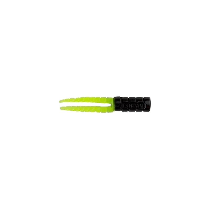 Leland Lures Crappie Magnet Body 15Pk Black/Chartreuse