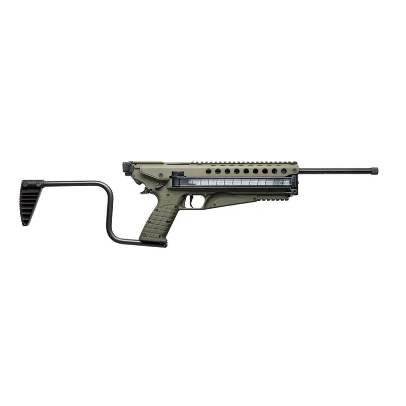 Kel-Tec R50GRN R50 5.7x28mm 50+1 16.10" Threaded Barrel, Green Receiver & Polymer Grip, Side-Folding Stock, Adjustable Sights, QD Sling Mount