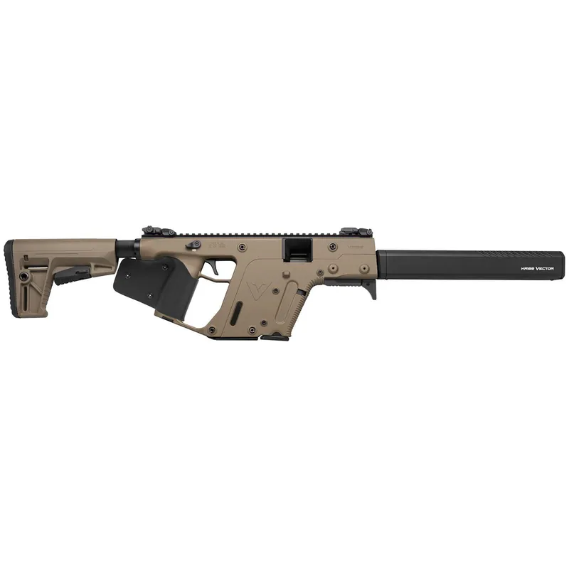 Kriss USA KV90CFD22 Vector CRB Gen2 *CA Compliant 9mm Luger 10+1 16" Black Steel Barrel, Flat Dark Earth Cerakote Polymer Receiver, Flat Dark Earth Synthetic Stock, Black California Paddle Grip