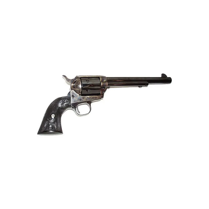 Colt Mfg P1670 Single Action Army Peacemaker 357 Mag 6 Shot 7.50" Blued Barrel & Cylinder, Color Case Hardened Frame, Black Polymer Grip