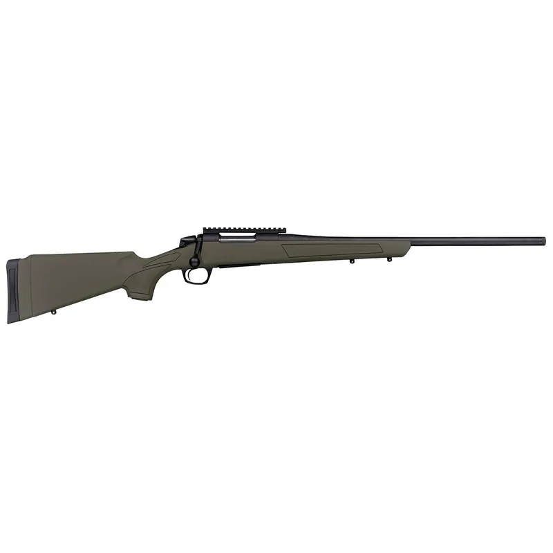 CVA CR3906G Cascade 7mm-08 Rem 4+1 22" Black Cerakote Steel Threaded Barrel, Black Cerakote Receiver, OD Green Synthetic Stock